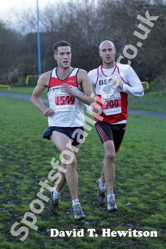 Red 900 and 1549 Start First North East Harrier League,  Jarrow.